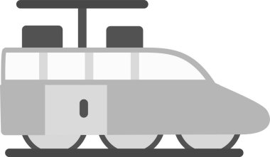 ulaşım treni simgesi katı biçimde