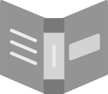 Kitap. Web simgesi basit illüstrasyon