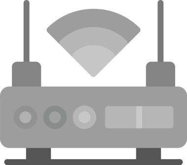 radyo ikonu. Web için basit radyo vektör simgesi çizimi