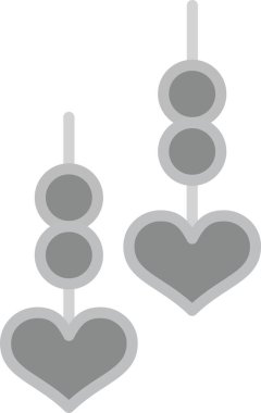 Kalp ikonu vektör illüstrasyonu