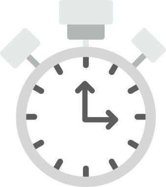 Saat simgesi, vektör illüstrasyonu