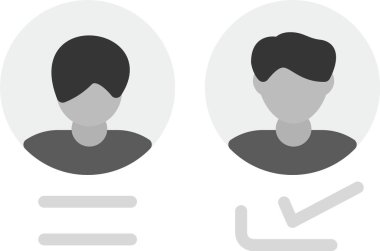 Modern b 'nin vektör illüstrasyonu insanların ikonundan yoksun