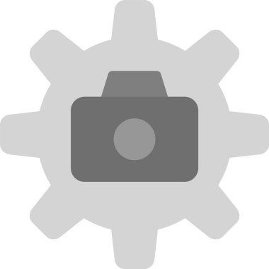 kamera ayarları simgesi katı şekilde