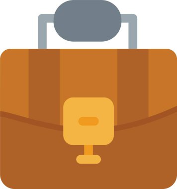 bavul düz simgesi, vektör illüstrasyonu