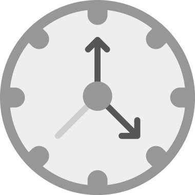 Zaman doldu. Web simgesi basit illüstrasyon