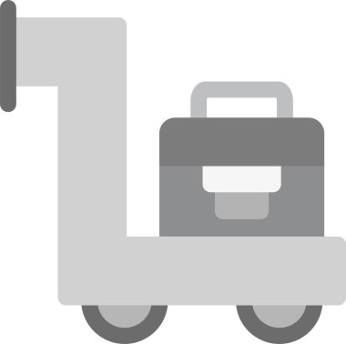 bagaj. Web simgesi basit illüstrasyon