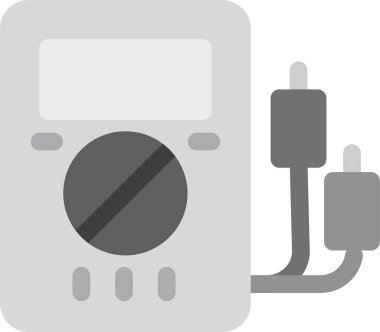 elektrik dolgu simgesi, basit vektör illüstrasyonu