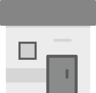 Ev. Web simgesi basit illüstrasyon