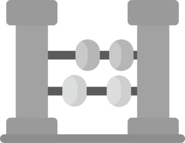 Fitness egzersiz ikonu ana hatlı stil