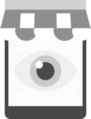 göz kamerası vektör illüstrasyonu