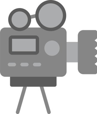 Video kamera. Web simgesi basit tasarım