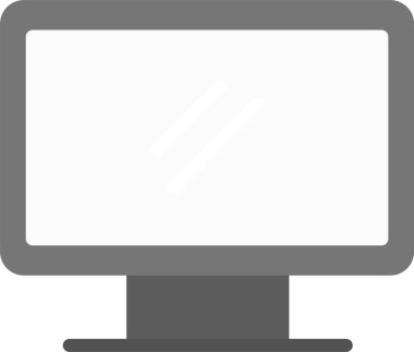 bilgisayar ekranı izleyici simgesi ana hat biçiminde