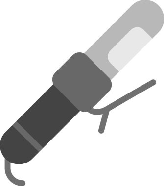 Bir karikatür ve tıbbi termometrenin vektör çizimi