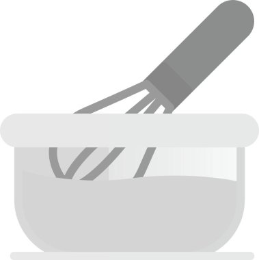 Mutfak ikonunu düz bir şekilde pişirmek