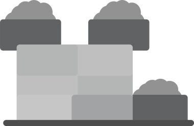 Düz biçimli bulut depolama simgesi