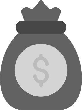 Dolar düz vektör simgesi