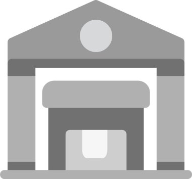 inşaat evi simgesi düz stil