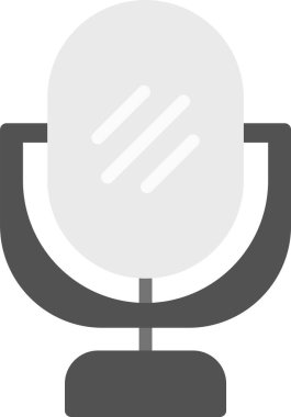 Mikrofon vektör web simgesi