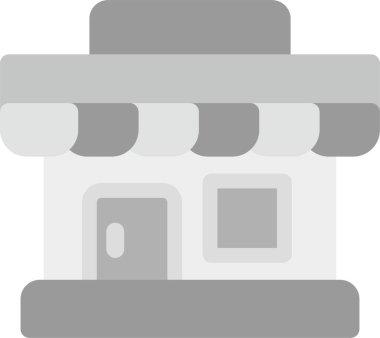 Otel inşa ikonu düz stil