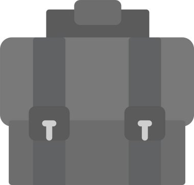 çanta teslim simgesi düz biçimli