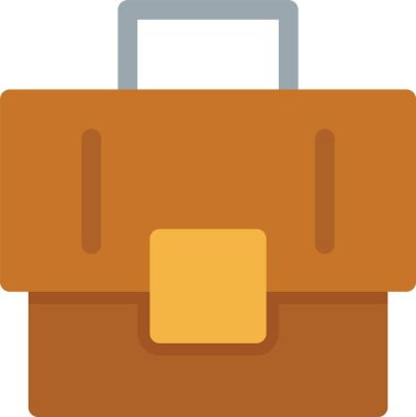 evrak çantası iş çanta simgesi düz biçimli