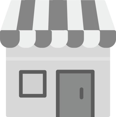 Mağaza. Web simgesi basit illüstrasyon