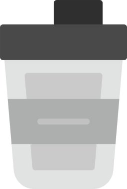 temizleme kovası düz vektör simgesi