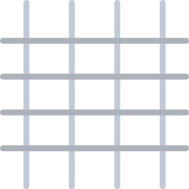 ızgara arayüzü simgesi dış hat biçiminde