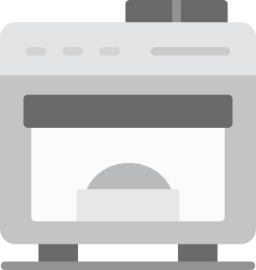 Mutfak sobası vektör simgesi