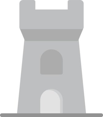 Deniz feneri. Web simgesi basit illüstrasyon