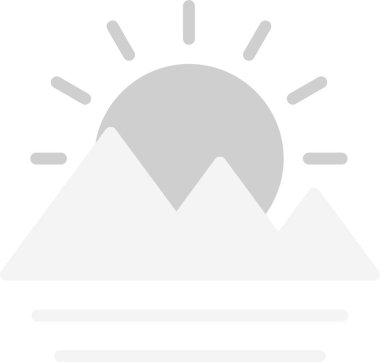 dağ doğası ikonu ana hatlarıyla