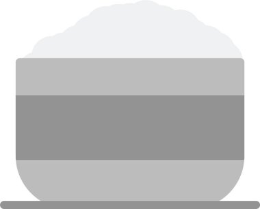 Düz gri daire simgesi. Beyaz düğme tasarımı. vektör illüstrasyonu.