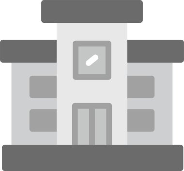 fabrika sanayi simgesi düz stil