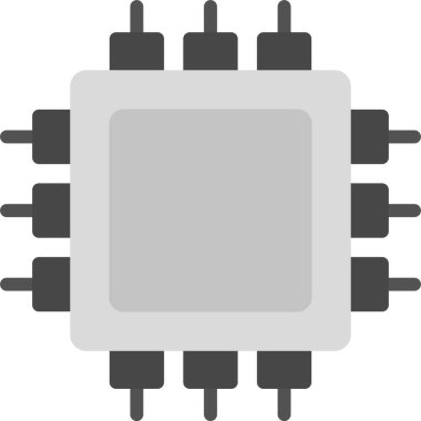 İşlemci simgesi. İşlemci simgesi. vektör illüstrasyonu