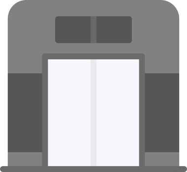 Kapı simgesi, vektör illüstrasyonu