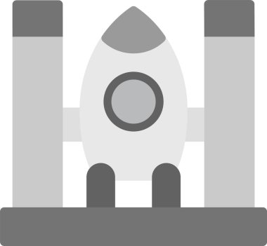 uzay roketi kutsal kişilerin resmi, vektör çizim