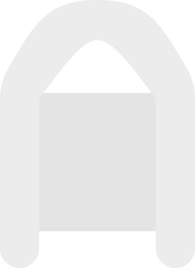 Modern b 'nin vektör illüstrasyonu müzik çalıcısının simgesinden yoksundur