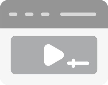 video kamera ikonu vektör illüstrasyonu