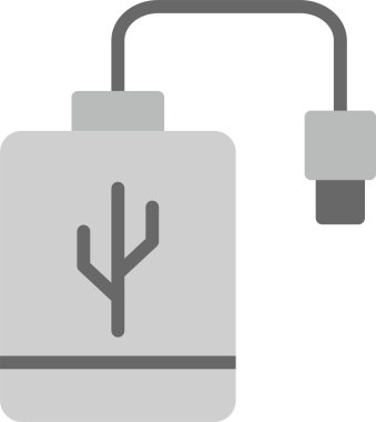 Bir pil simgesinin vektör çizimi