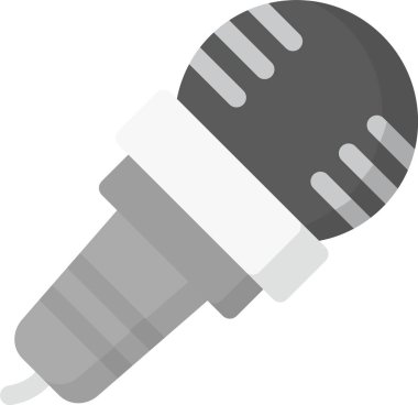 mikrofon ses simgesi düz biçimli