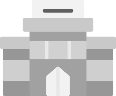 Düz stil robot fabrikası sanayi simgesi