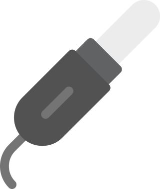 USB kablosu düz vektör simgesi