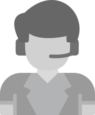 Operatör düz simge. Kabartma biçim tasarım sembolü