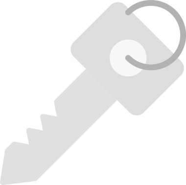 dış hat biçiminde kapı anahtarı vektör simgesi