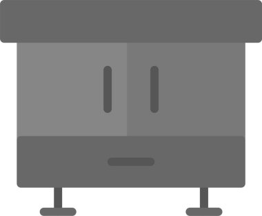 Benzin istasyonu vektör simgesi. düz çizim tasarımı.