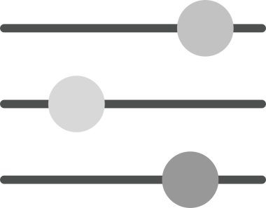 Düz stil müzik simgesini eşitle