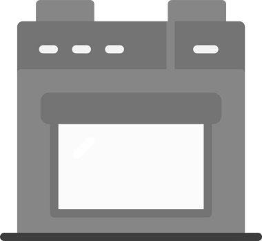 Fırın vektör simgesi. düz simge