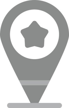 konum pin gps simgesi ana hat biçiminde