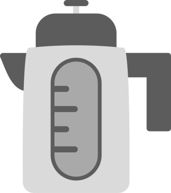 Gaz ısıtıcısı mutfak simgesi - taslak biçimi