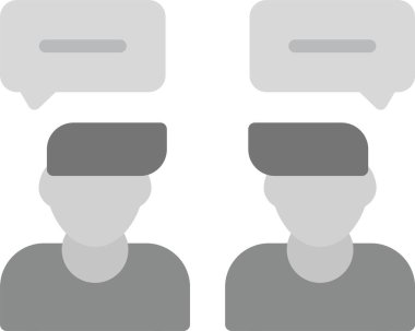 Konuşma Simgesi, Basit Web Vektörü İllüstrasyonu